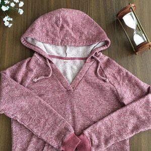 Roxy Hoodie XS Pink Long Sleeve Hooded Sweatshirt